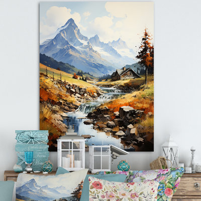" Alpine Nostalgia Creek Landscape "
