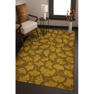 Tapis bleu tissé lavable rétro Mosso