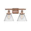Éclairage pour meuble-lavabo à 2 lumières 18 po Ballston Urban Cone-1876490084-1751192098-1751192102