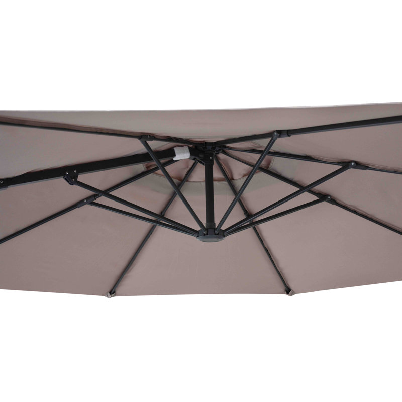 Parasol en porte-à-faux 10 pi Mchugh, Moka