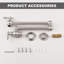 Robinet de cuisine mural escamotable avec robinet pivotant à double articulation escamotable-106803026