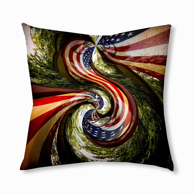 175 oreiller touffeté Bohemian & Eclectic Patriot Design, 26 po x 26 po
