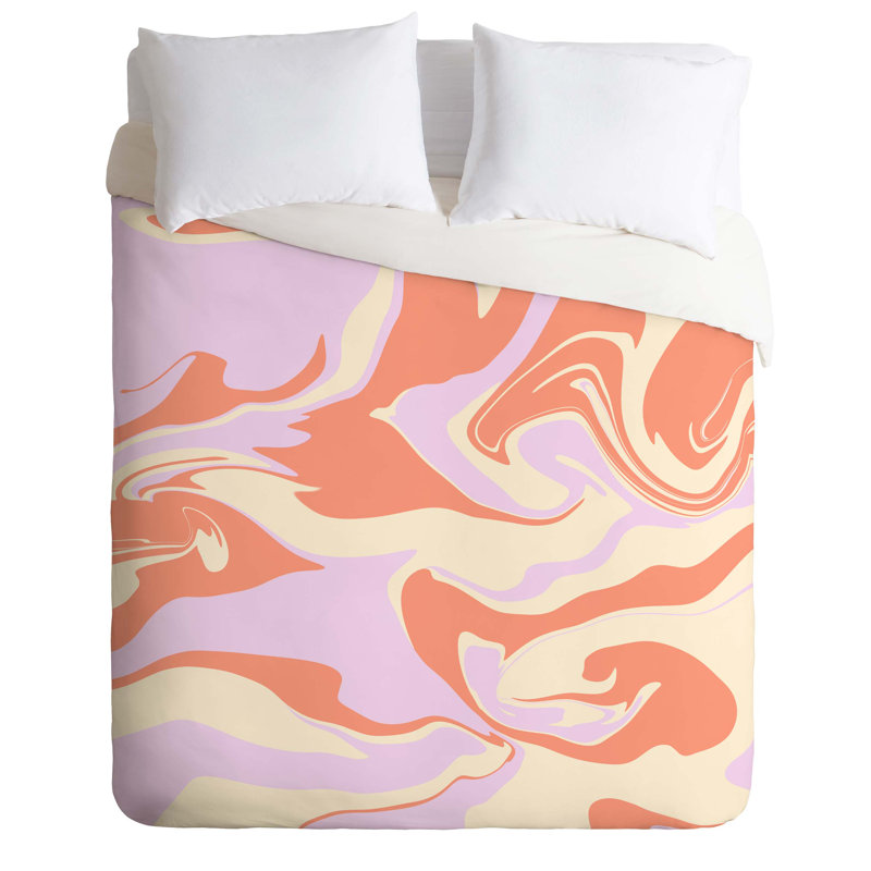 Modern & Contemporary Polyester Duvet Cover, King Duvet Cover + 2 King Shams