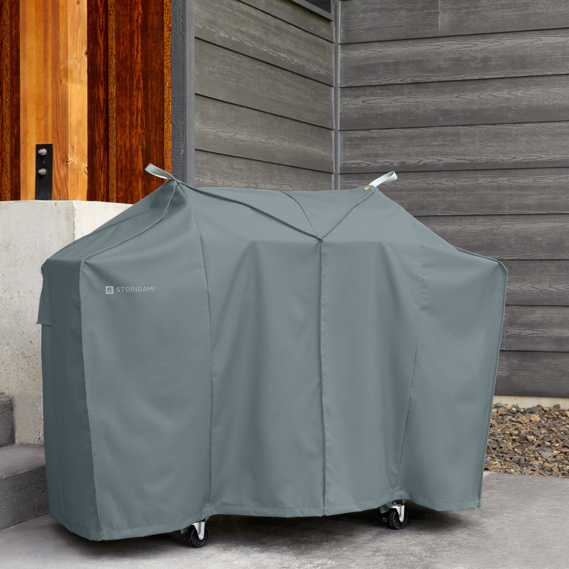 Arlmont & Co. Ayvin Grill Cover, Monument Gray, 49"H x 30"W x 64"D