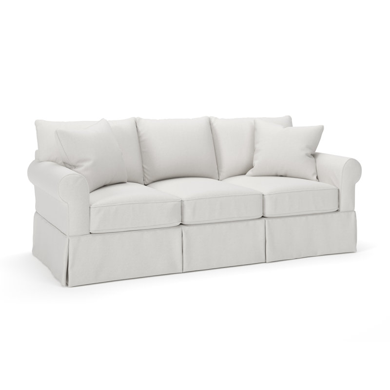 Amari 89'' Slipcovered Sofa, Macarena Beige