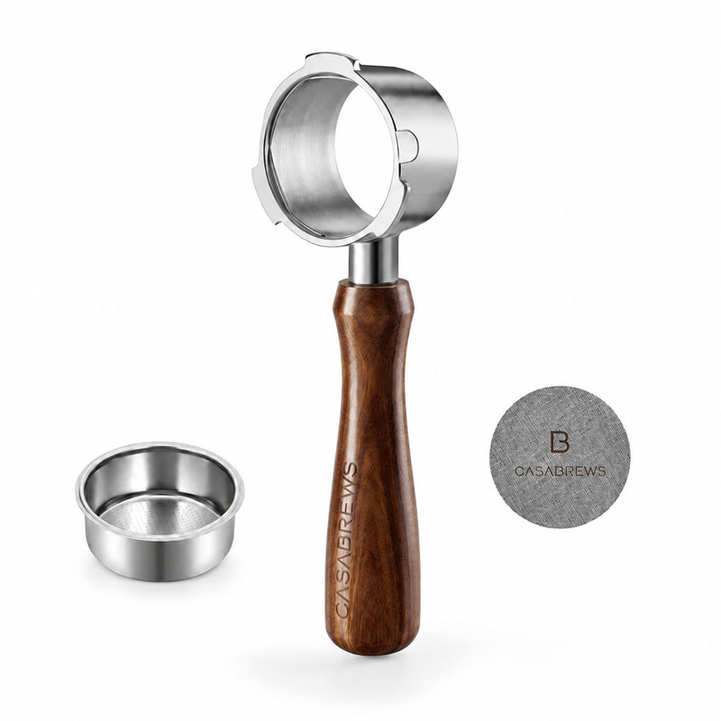 CASABREWS 58mm Bottomless Portafilter for Enhanced Espresso Extraction