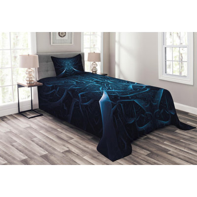 Modern & Contemporary Polyester Abstract Coverlet