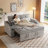 65'' Chenille Upholstered 3-in-1 Convertible Sofa Bed with Pull-Out Sleeper & 360° Swivel Side Table-335318868