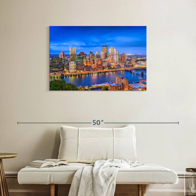 Sirci Pittsburgh Blue Hour, H 24 po x l 36 po