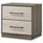 2-drawer Nightstand With Floating Base Design