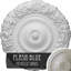 Médaillon de plafond Endurathane de Marseille, DE 21 po x P 2 po (convient aux auvents jusqu'à 7 3/8 po), fini bleu flash peint à la main-28578490