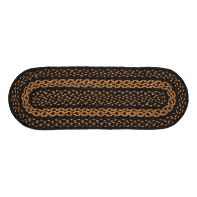 Black & Tan Jute Table Runner