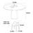 Solid Wood Round Dining Table-109748485
