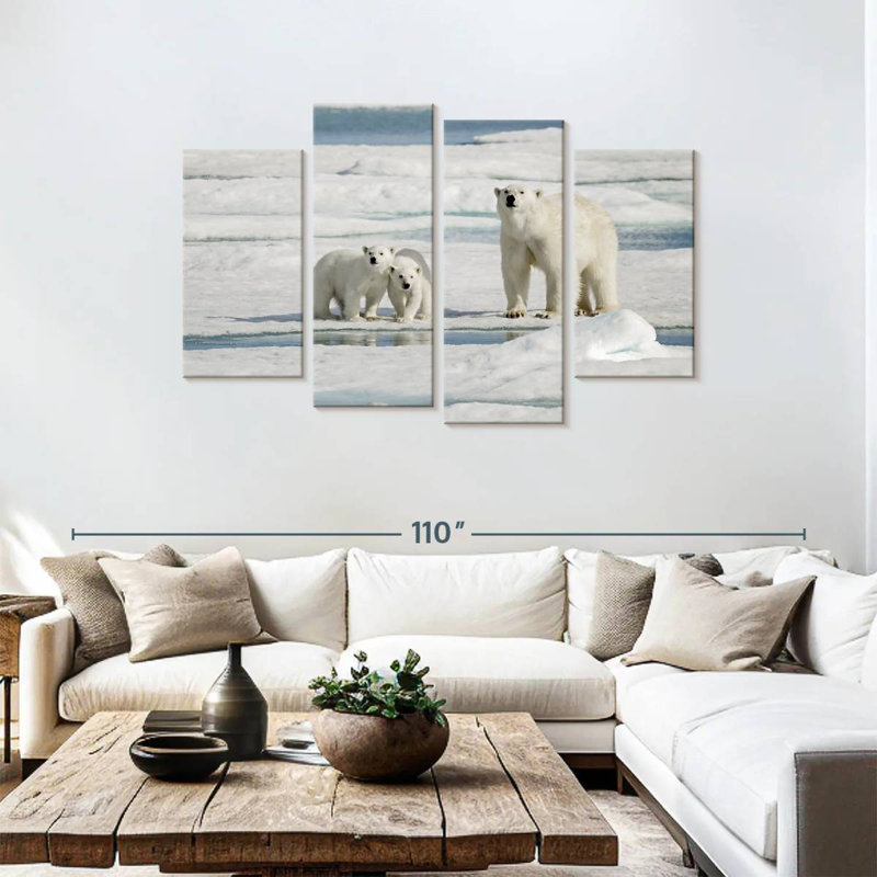 Ours polaires Brampt Longyearbyen, H 48 po x l 75 po