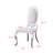 PU Leather Dining Chairs Set of 6, Armless Accent Chairs with Unique Highback, Luxury Dining Room Chair with X-Shaped Stainless Steel Legs, Mid-Century Modern Dining Side Chair-51876151-51876150-51876149