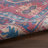 Machine Washable Southwestern Navy/Muted Red/Beige Area Rug-704982289