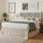 Chippendale Inspired Headboard for Master Bedroom, White-Toned MDF, King Size Adjustable Height Design