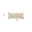 Oreiller à fermeture à glissière 14 po x 36 po 100% coton rayé gris et doré 14 po x 36 po