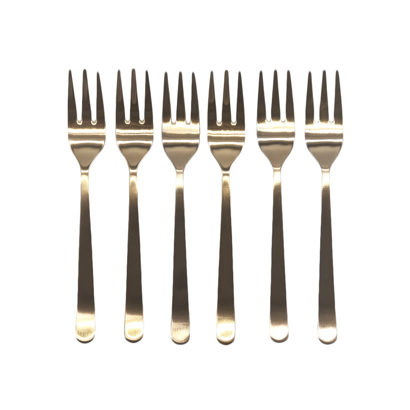 Stainless Steel Salad / Dessert Fork, Gold