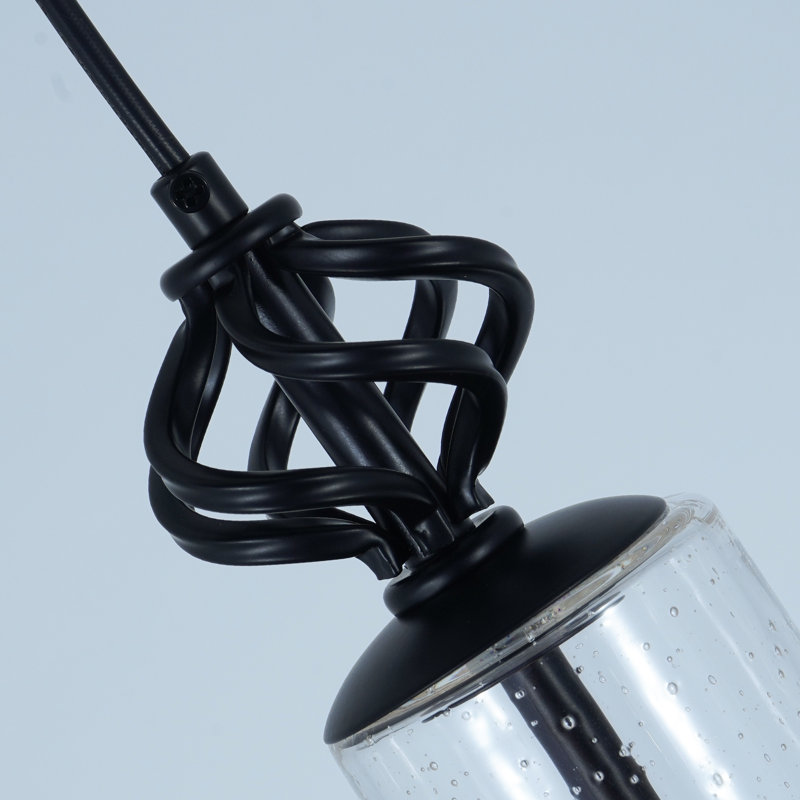 1 - Light Dimmable Glass Pendant Light