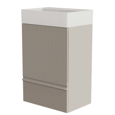 Meuble-lavabo polyvalent avec rangement efficace et matériaux de qualité, rehaussant l'esthétique de la salle de bain