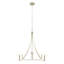 Lustre 4 lumières Meridian en nickel brossé-753753844