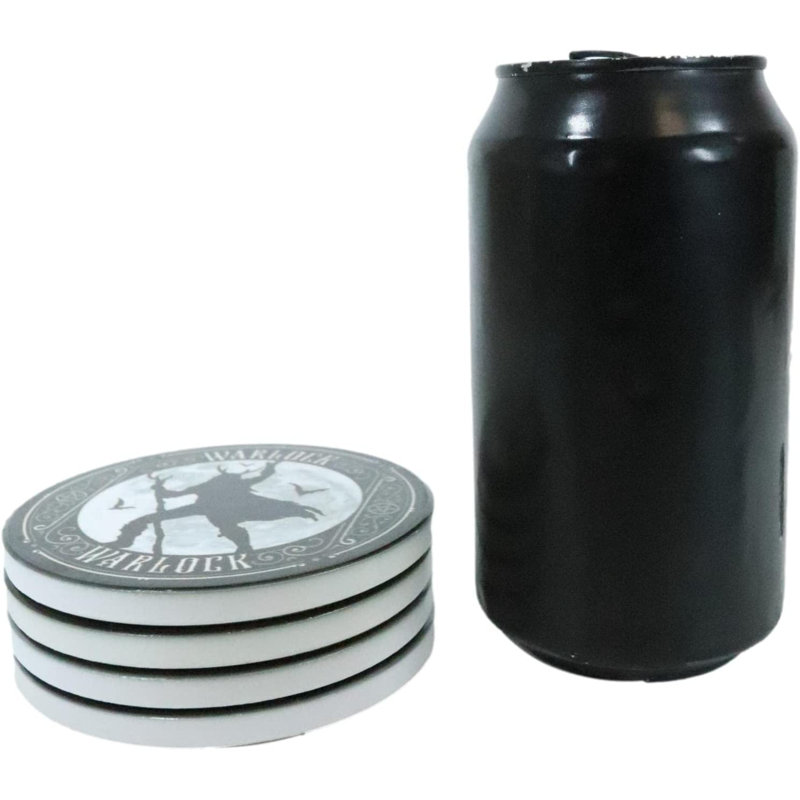 Ceramic Round 4 Piece Coaster Set