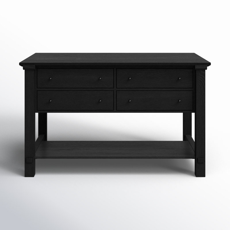 Gardendale Kitchen Island, Black