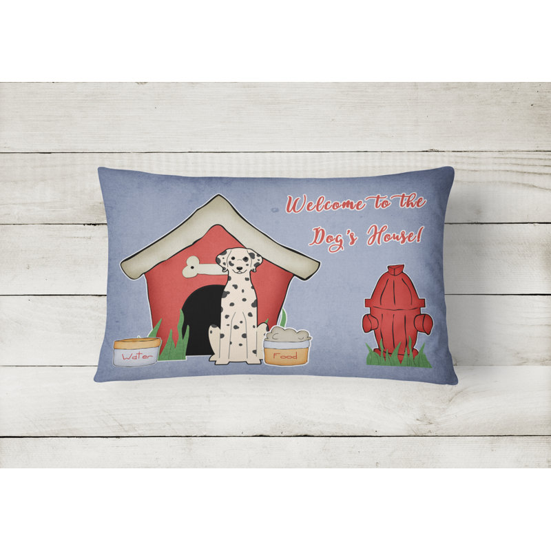 Coussin lombaire intérieur/extérieur moderne mauve/rouge dog house