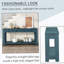 Console / canapé avec tiroirs de rangement et tablette inférieure pour le vestibule (bleu foncé)-1219655229