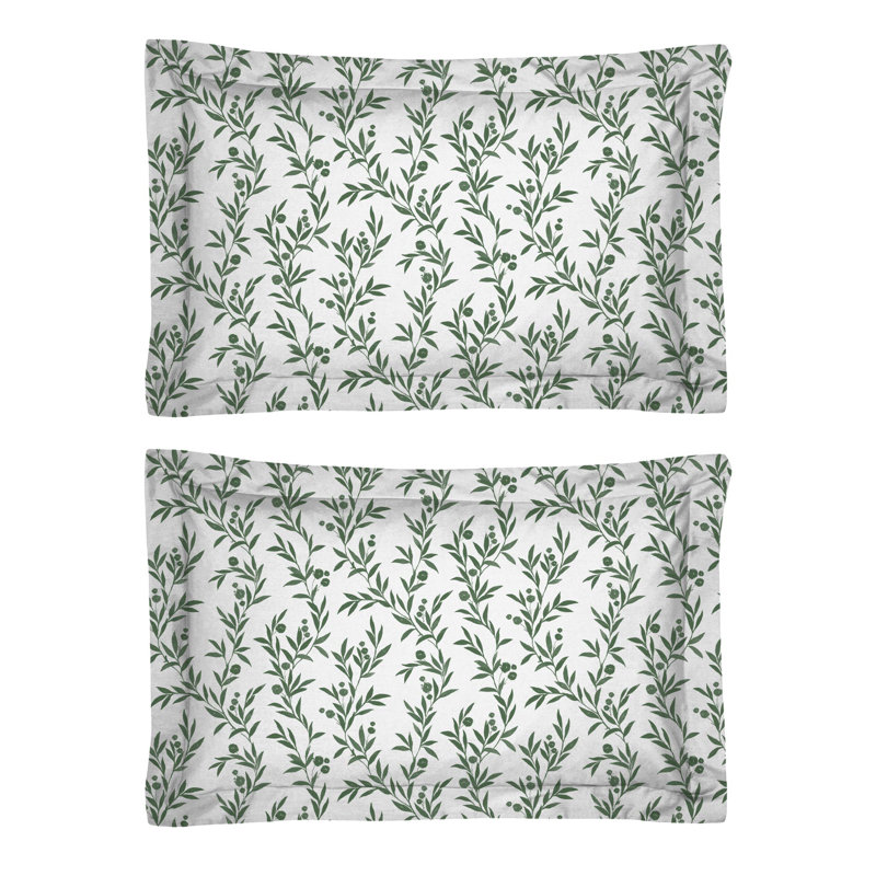 100% Cotton - Set of 2, Floral, Purple/Pink
