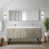  White Quartz/Brushed Nickel/Beige