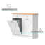 Poubelle double inclinable 10 gallons Havant (non incluse)-95003438