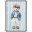 Ours en peluche Union Jack, reproduction murale encadrée par Art Remedy, cadre noir, 16 x 24-450409688-450409700