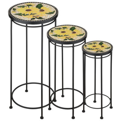 Plant Stand Tall Set/3 - Sunflower