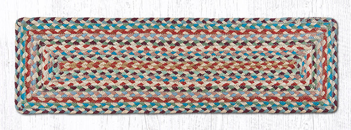  Tapis d'escalier rectangulaire Multi 1 27 po x 8,25 po, Rectangle
