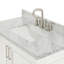 Meuble-lavabo sur pied simple 37 po avec plateau en marbre de Carrare Abshire-138338154-93359473