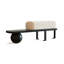 Banc rembourré blanc + noir-594714768