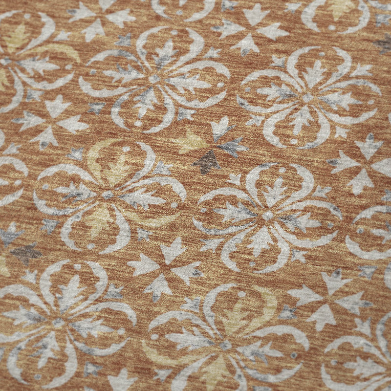 Jeté floral Sherpa ASB930 Addison, Cuivre