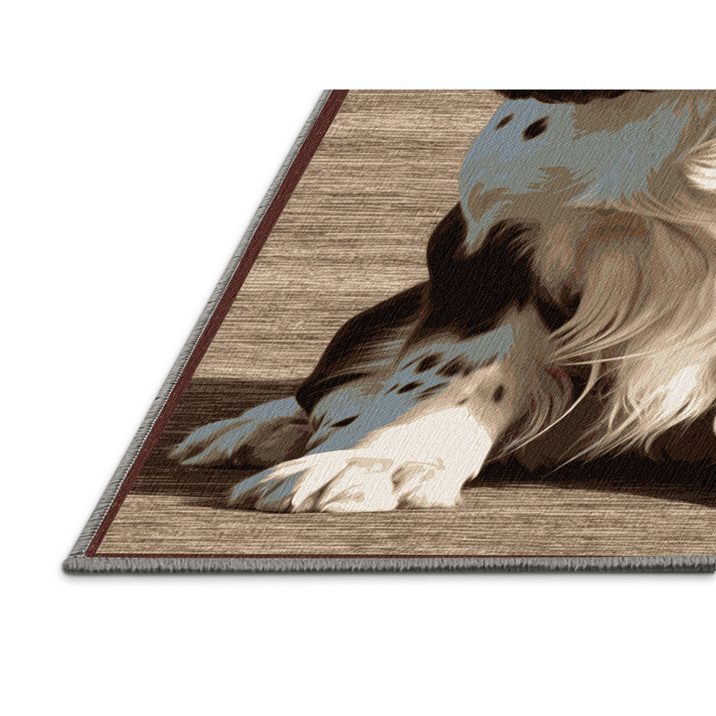 Washable Field Spaniel Dogs Area Rug, Runner 2' x 5'