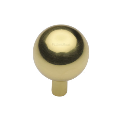 Heritage Brass Cabinet Knob Sphere Design