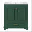 Meuble-lavabo de 30 pouces avec lavabo en céramique et portes à fermeture douce, armoire de rangement en bois massif pour espaces compacts-83708733