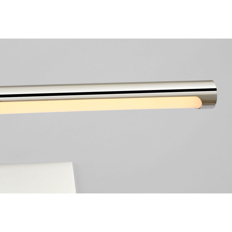 Axis Pivoting Library Light, 3" H x 24.5" W x 13.25" D, Polished Nickel