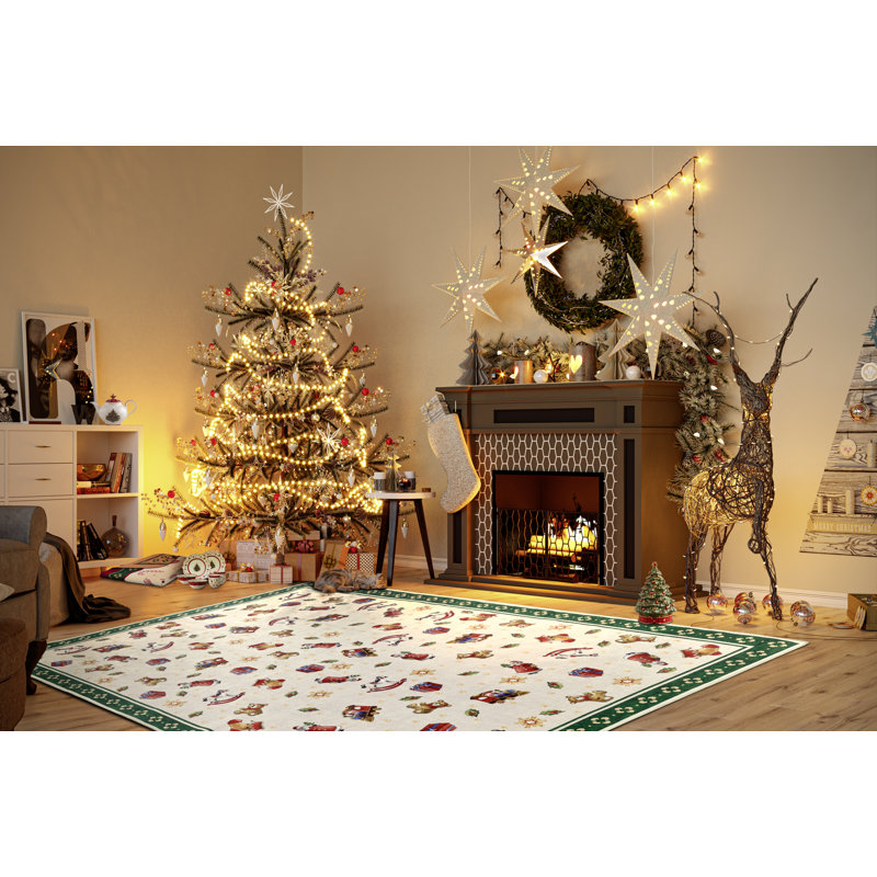 Toy`s Delight Area Rug, Multi-colored Green, Rectangular 160 x 230cm