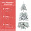 Arbre de Noël enneigé 7 pi avec pommes de pin - Arbre de Noël artificiel en PVC enneigé, 1124 pointes, 45 pommes de pin naturelles, support en métal robuste-2068940264