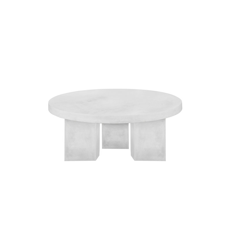Table basse Maximus, Ivoire, H 16 po x L 35 po x l 35 po