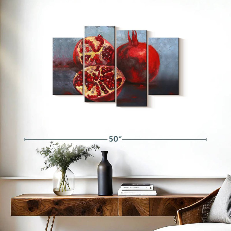 Yarlin Pomegranates, 22'' H x 36'' W