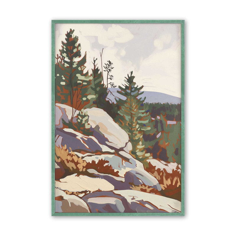«Rocky Mountain View I», Citronnelle, H 17,25 po x l 13,25 po 