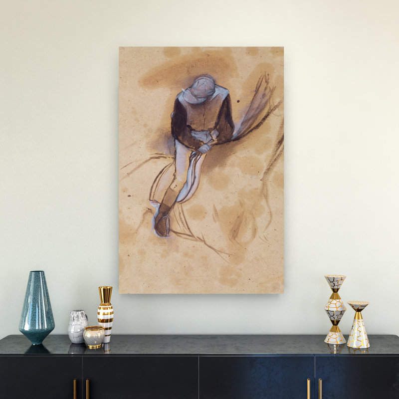 Jockey Flexed Forward Standing In The Saddle, 1860-90 Modern Abstract Contemporary Horse Wall Art Print