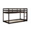 Lit simple mezzanine avec structure en bois d'hévéa pour une chambre à coucher moderne et élégante